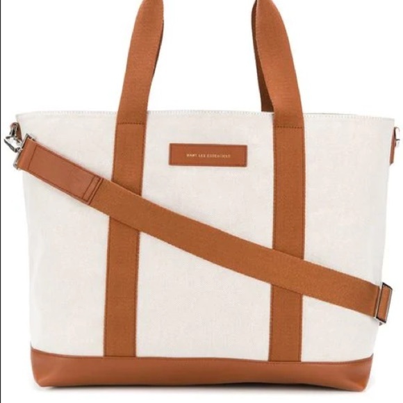 WANT LES  ESSENTIELS Marti Leather-Trimmed Tote Bag - Picture 5 of 10